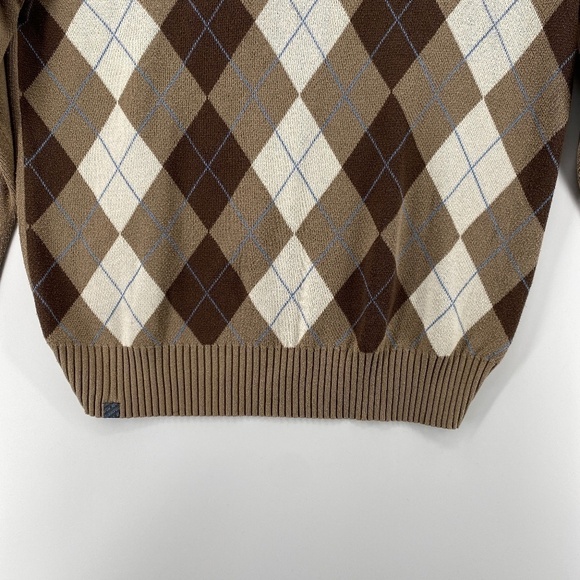 Rip Zone Sweater Men's XL V Neck Knit Long Sleeve Plaid and Checkered Motifs - Picture 4 of 10